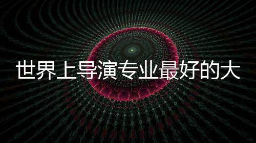 世界上导演专业最好的大学有哪些?